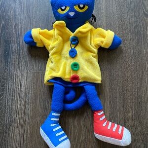 Pete the Cat Groovy Buttons Hand Puppet Plush by Mary Makers Yellow Jacket 15”